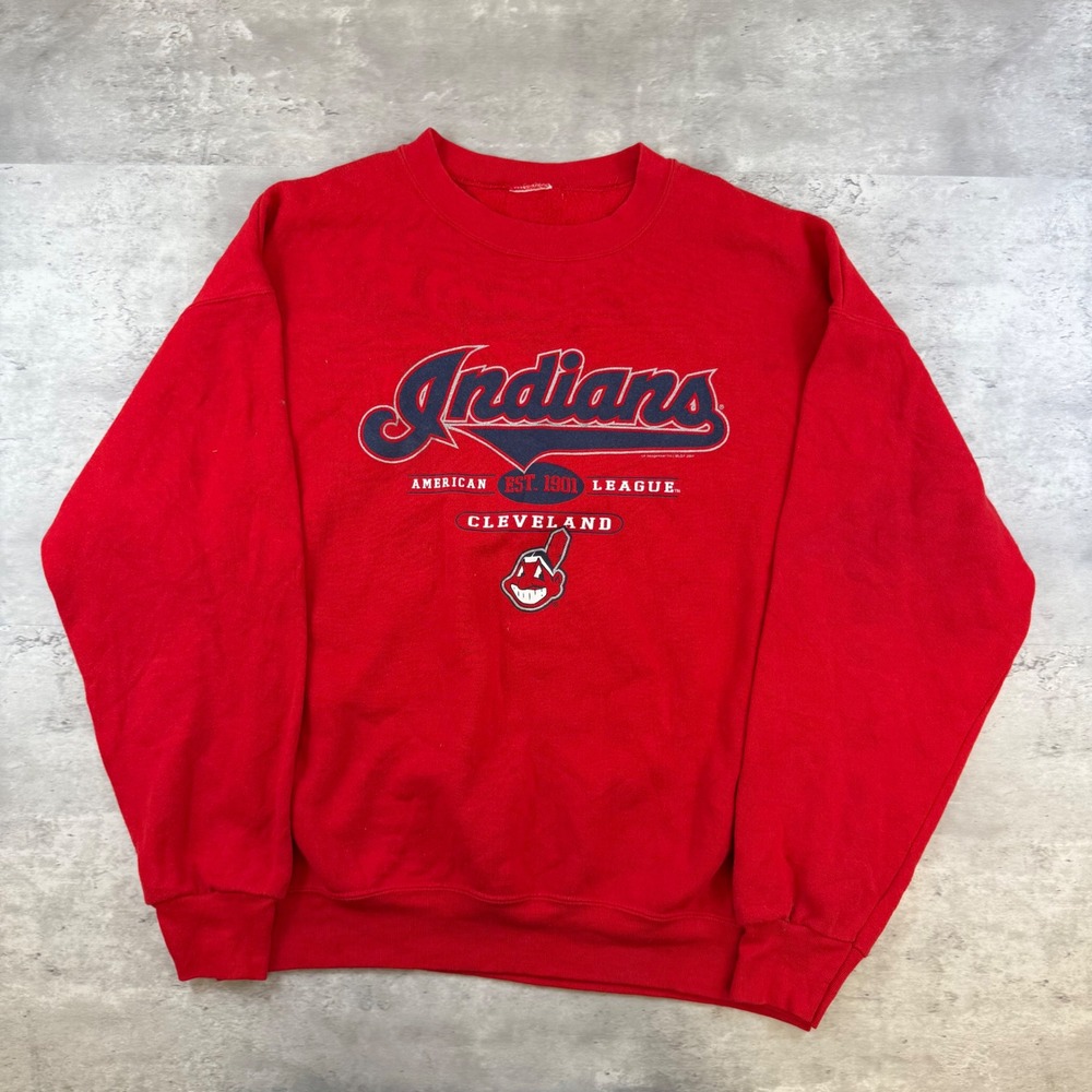 Vintage Cleveland MLB Sweatshirt Red 2004 VF Imagewear  L